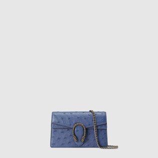 Dionysus ostrich super mini bag