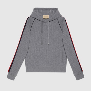 Hooded sweatshirt with Web