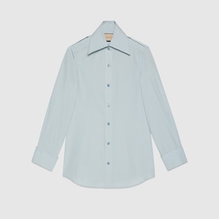 Fine cotton poplin shirt