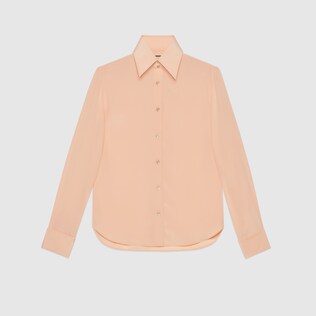 Silk crepe de chine formal shirt
