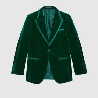 Stretch velvet jacket