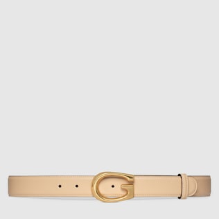 Thin belt with G buckle