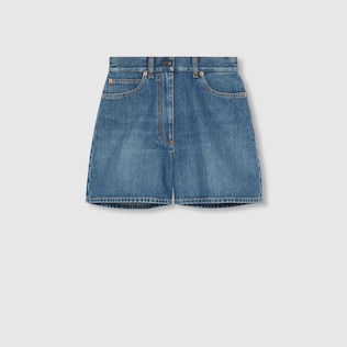 Short en denim avec détails Mors