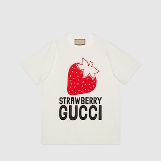 'Strawberry Gucci' cotton T-shirt