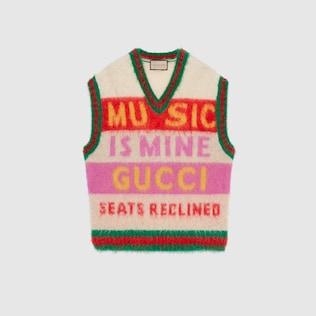 Gilet Gucci 100 en mohair brossé