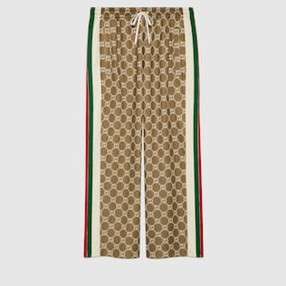 Pantalon de jogging à boutons-pression et motif GG