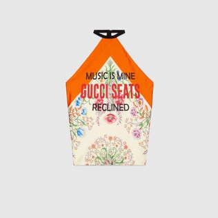 Gucci 100 floral silk top