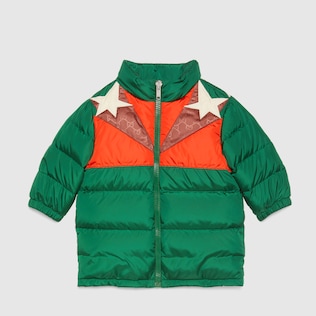 Giacca in nylon GG con ricamo
