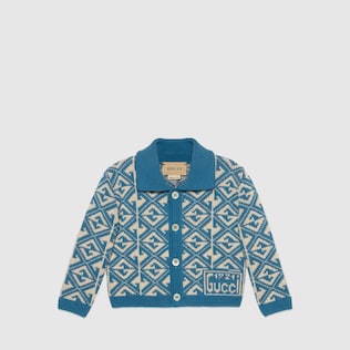 Baby G rhombus cotton wool cardigan