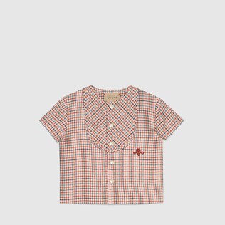 Veste pour bébé en lin avec broderies