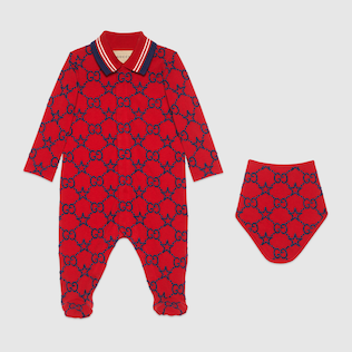 Baby GG and stars embroidered cotton gift set