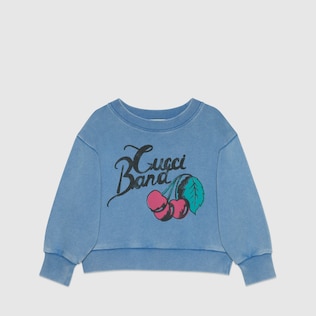 Children's 'Gucci Band' cotton sweatshirt