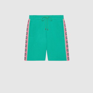 Gucci Pineapple cotton jersey shorts