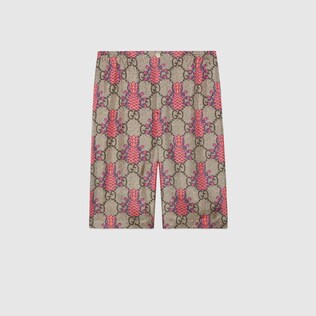 شورت بطبعة Gucci Pineapple و ورود