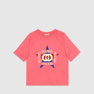 Children's printed cotton T-shirt