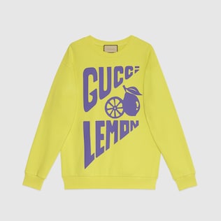 “Lemon Gucci”印花棉质卫衣