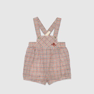 Baby linen overall with embroidery