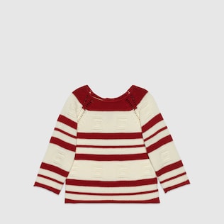 Babypullover aus Baumwolle mit Square G