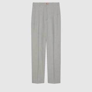 Sharkskin wool pant