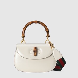 حقيبة متوسطة Gucci Bamboo 1947 ذات مقبض علوي