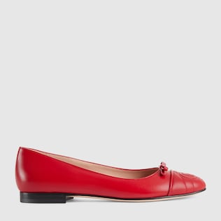 Women's ballet flat with Double G