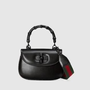 حقيبة متوسطة Gucci Bamboo 1947 ذات مقبض علوي