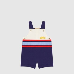 أوفرول من القطن بطبعة Original Gucci للأطفال الرضّع