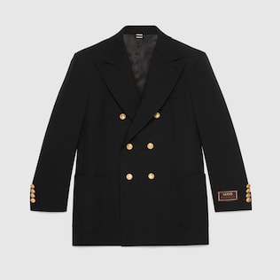 Veste à double boutonnage en laine