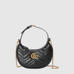 GG Marmont half-moon-shaped mini bag