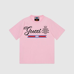 Gucci Pineapple cotton T-shirt