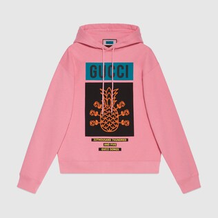 Gucci Pineapple系列棉质卫衣