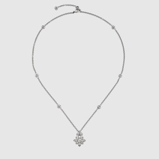 〔グッチ フローラ〕ダブルG 18Kネックレス