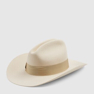 Wide-brimmed felt fedora with Double G