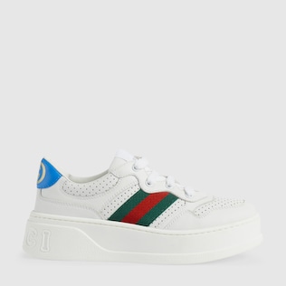 Kindersneaker aus Leder mit Web