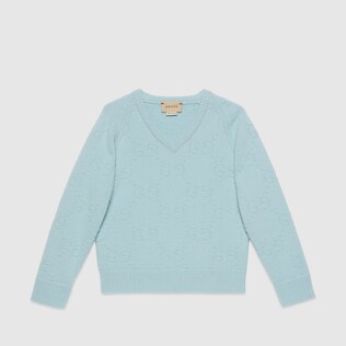 Children's GG wool jumper