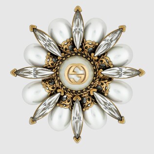 Interlocking G flower ring