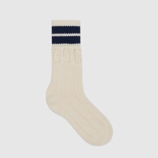 Children's GG knit wool socks