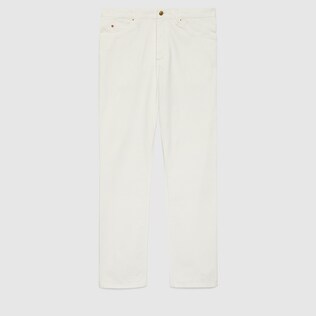 Denim jeans with Horsebit