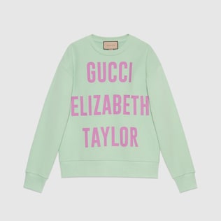 'Gucci Elizabeth Taylor' cotton sweatshirt