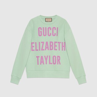 “Gucci Elizabeth Taylor”印花棉质卫衣