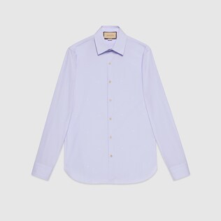 Double G cotton popeline shirt