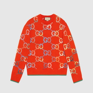 Pullover aus GG Wolljacquard