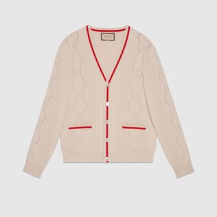 GG knitted wool cardigan