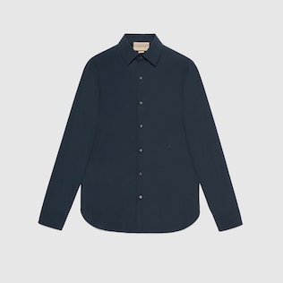 Cotton shirt with Double G
