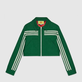 adidas x Gucci Jacke aus Jacquard