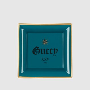 “Guccy”印花零钱托盘