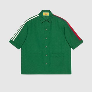 adidas x Gucci GG trefoil jacquard shirt