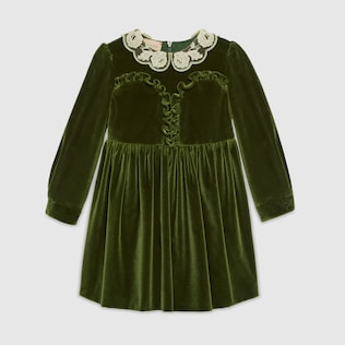Children's velvet dress