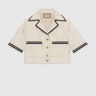 Maxi GG cotton jacket