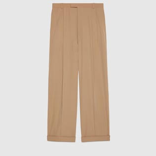 Wool trousers with Gucci label